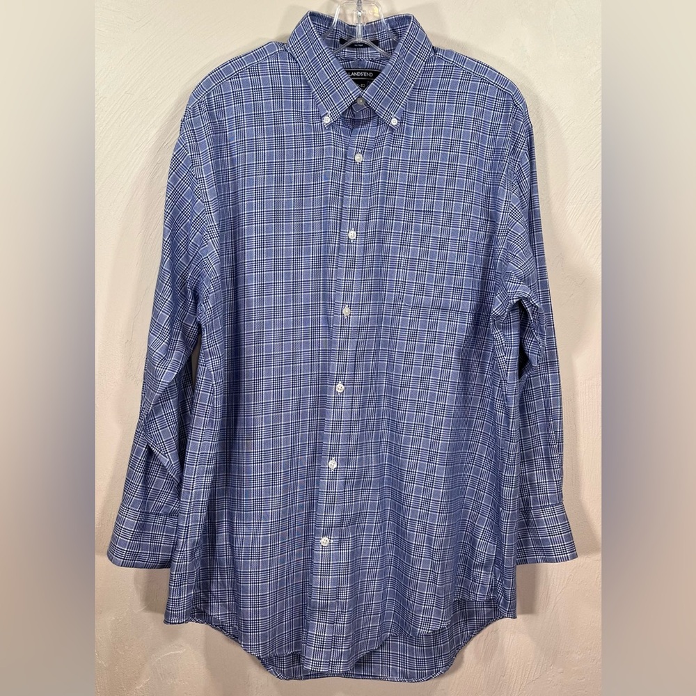 Lands End No Iron Tailored Button Down Shirt